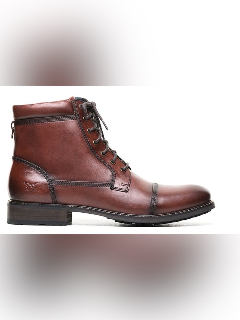 Rodd & Gunn Silverstream Military Chestnut Brown Leather Lace-Up Boot